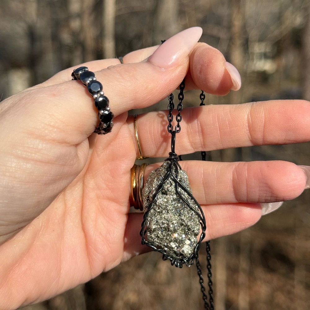 COPY - Pyrite stone necklace